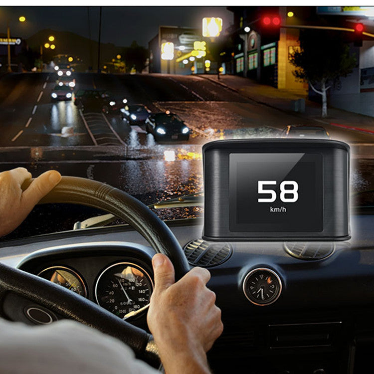 Universal Car Head Up Display Digital GPS Speedometer HD LCD Screen
