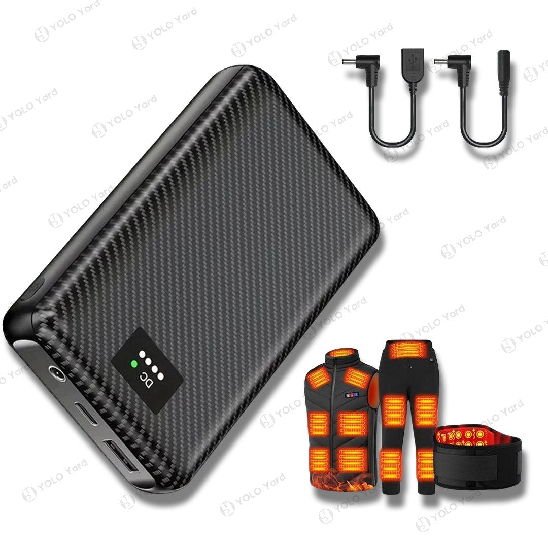 40000mAh High-Capacity Power Bank | USB+DC 7.4V Heated Jacket-Vest Compatible