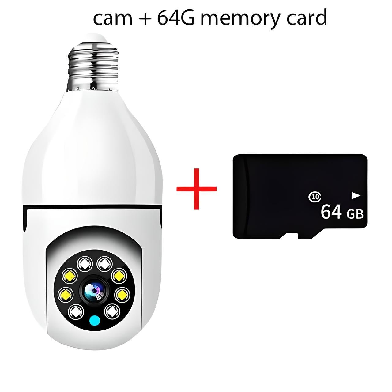 5G WiFi Camera Bulb E27 Indoor Security | Motion Sensor | 1080p HD | App Control | Night Vision | 2 - Way Audio trending Camera Bulb YOLO Yard