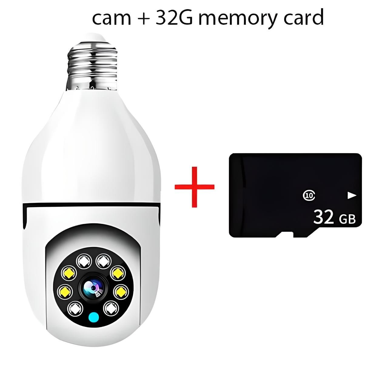 5G WiFi Camera Bulb E27 Indoor Security | Motion Sensor | 1080p HD | App Control | Night Vision | 2 - Way Audio trending Camera Bulb YOLO Yard