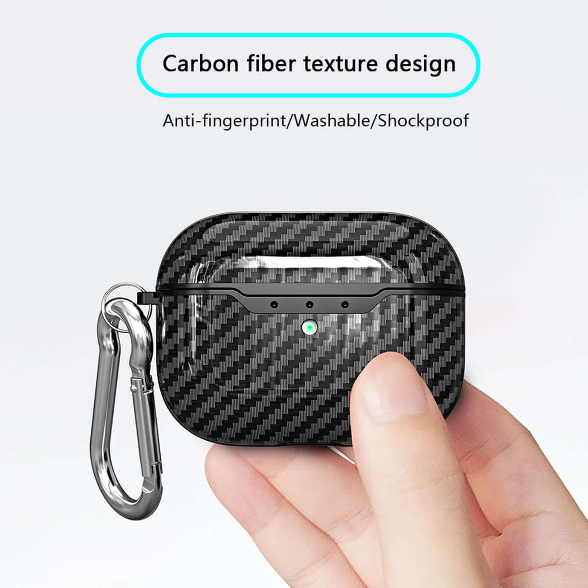 Carbon Fiber Bluetooth AirPod Case Shell | Waterproof | Anti-Drop | For AirPods 2 Pro 3 | 1mm Thick Outer Cover