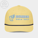 Shop "Bomber" Golf Rope Cap (White Teal Embroidery) on sale