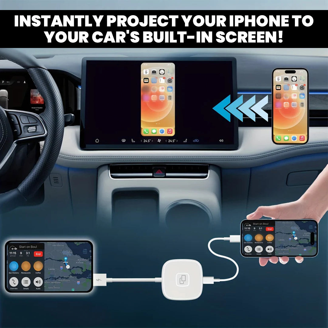 iPhone® to Car Screen Mirror Adapter for Carplay Display USB YOLO Yard