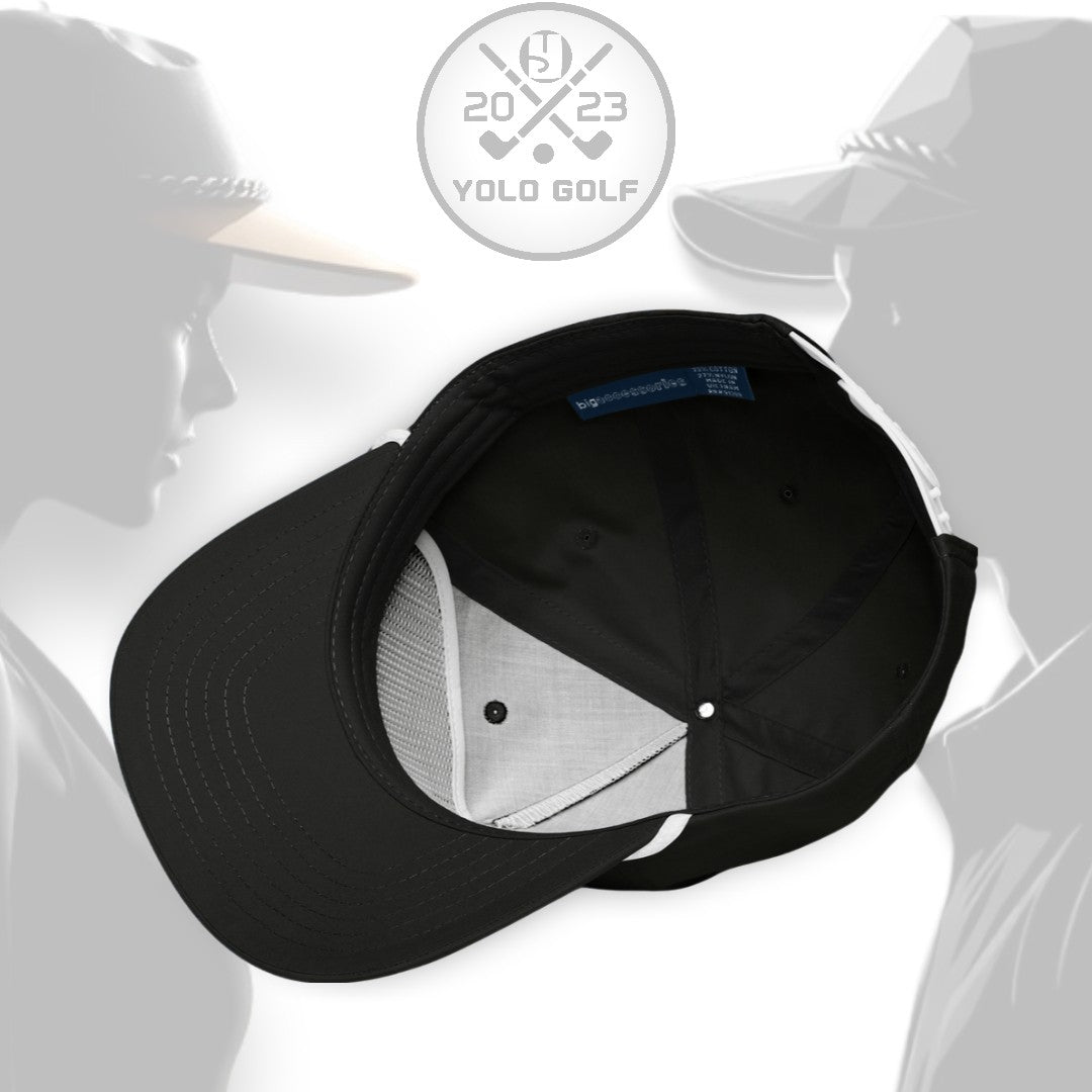 Shop "Ace" Golf Rope Cap (Silver/Black Embroidery) on sale