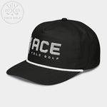 Shop "Ace" Golf Rope Cap (Silver/Black Embroidery) on sale