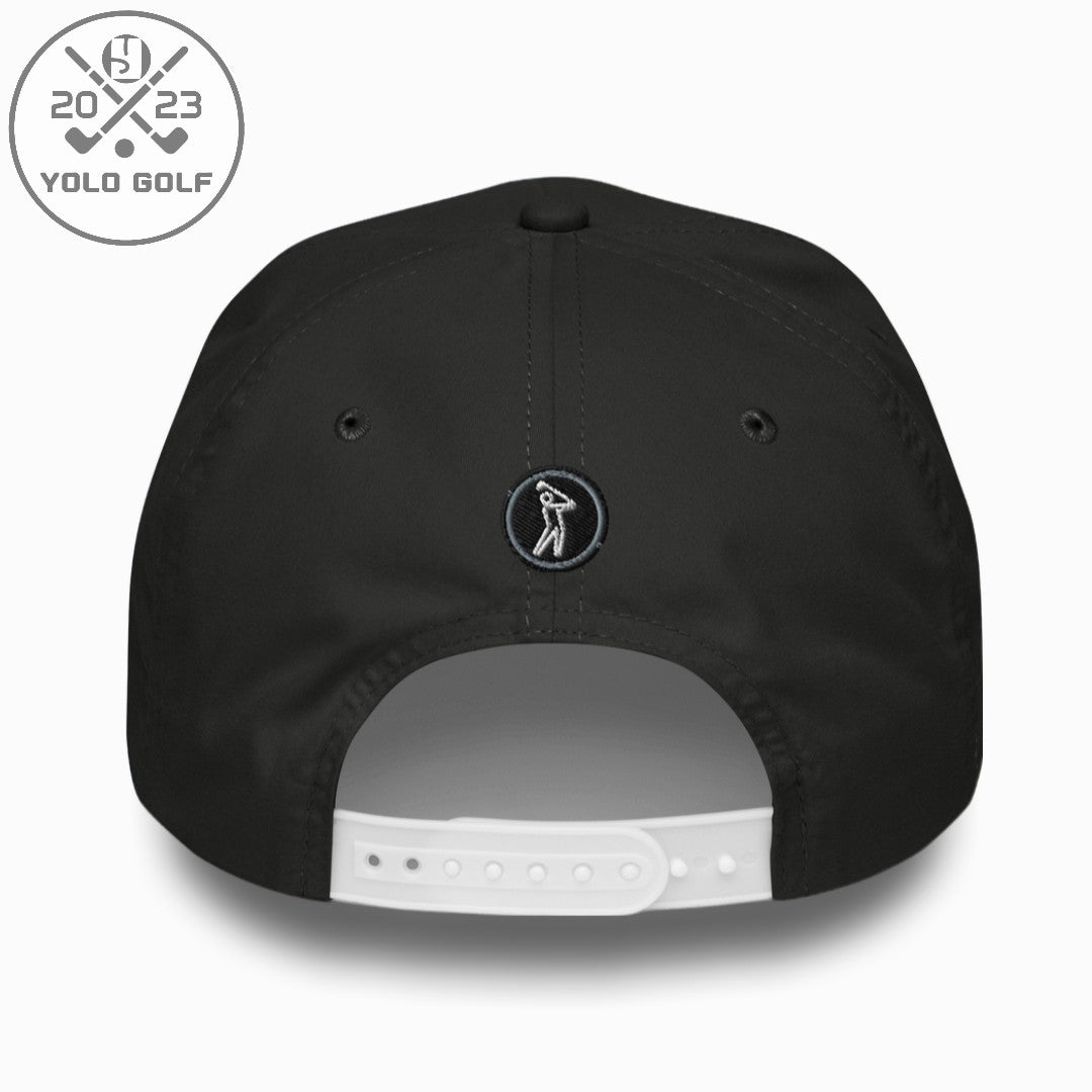 Shop "Ace" Golf Rope Cap (Silver/Black Embroidery) on sale