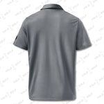 Space-Dyed Polo Shirt from YOLO Golf-adidas X Signature Black Edition in sleek gray with a modern fit. Features subtle branding and a stylish, contemporary design.