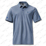 Space-Dyed Polo Shirt YOLO Golf-adidas X Signature Blue Edition featuring moisture-wicking fabric, stylish design, and premium quality for activewear.