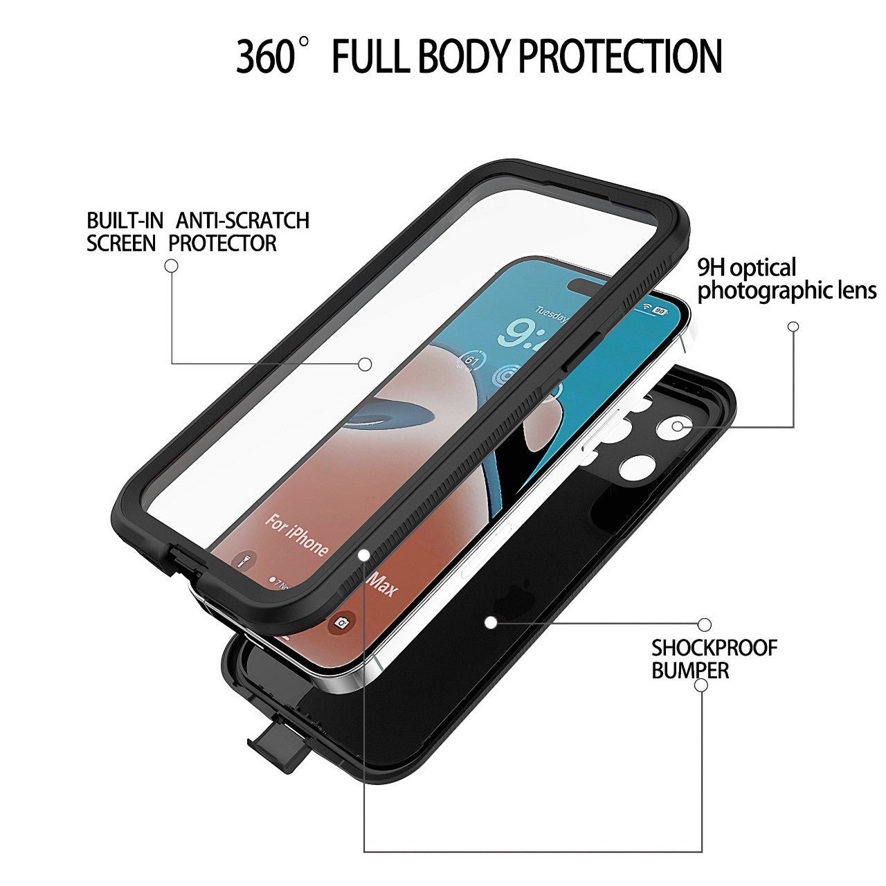 Shop AquaShield Pro: IP68 Waterproof MagSafe iPhone Case | Full Enclosure on sale