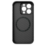 Aramid Fiber iPhone Case Lens Bracket-Stand Magnetic Charging Carbon Fiber Pattern trending Phone Case YOLO Yard MagSafe