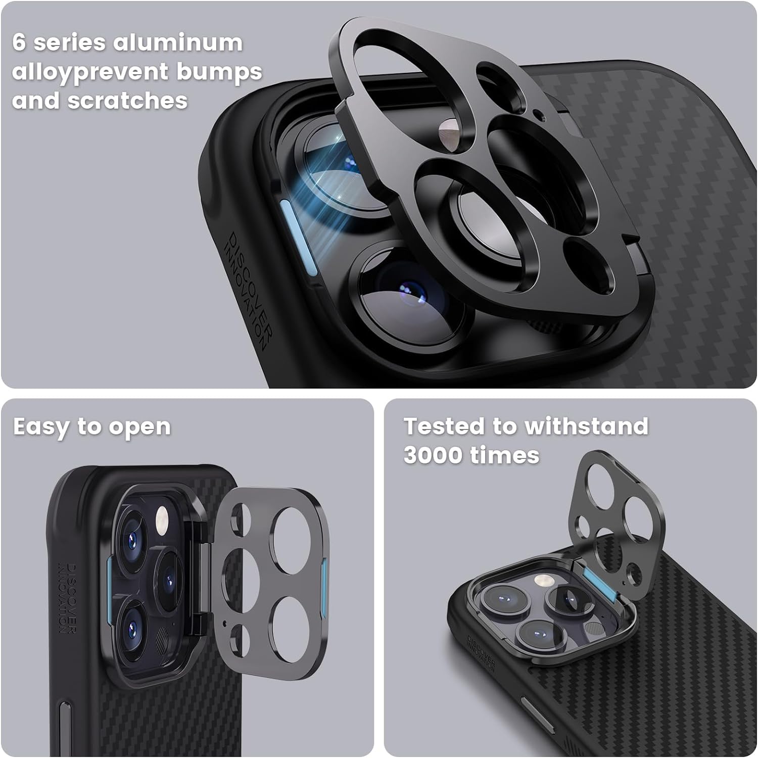 Aramid Fiber iPhone Case Lens Bracket-Stand Magnetic Charging Carbon Fiber Pattern trending Phone Case YOLO Yard MagSafe