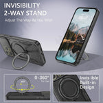 Shop ArmorLens 360: Rotating Stand Magnetic iPhone Case | Full Coverage Lens Protection Mobile Phone Case sale