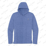 Royal Tri-Blend Moisture-Wicking Long Sleeve Hoodie from YOLO Golf Sportswear Activewear 