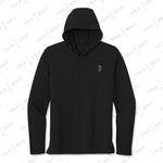 Black Tri-Blend Moisture-Wicking Long Sleeve Hoodie from YOLO Golf Sportswear Activewear 