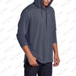 Navy Tri-Blend Moisture-Wicking Long Sleeve Hoodie from YOLO Golf Sportswear Activewear 