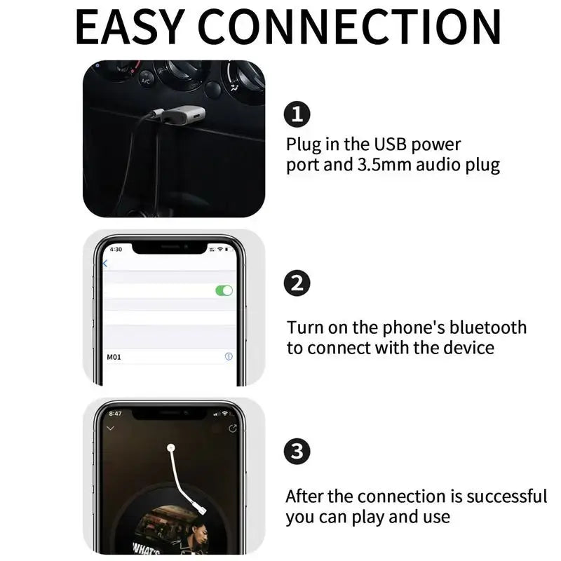 Bluetooth 5.1 Audio Receiver for Car 64GB T -card Noise Cancelling Aux Accepts Phone Calls Stream HD Audio trending YOLO Yard