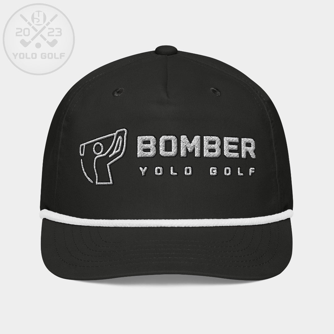 Shop "Bomber" Golf Rope Cap (Silver/Black Embroidery) on sale