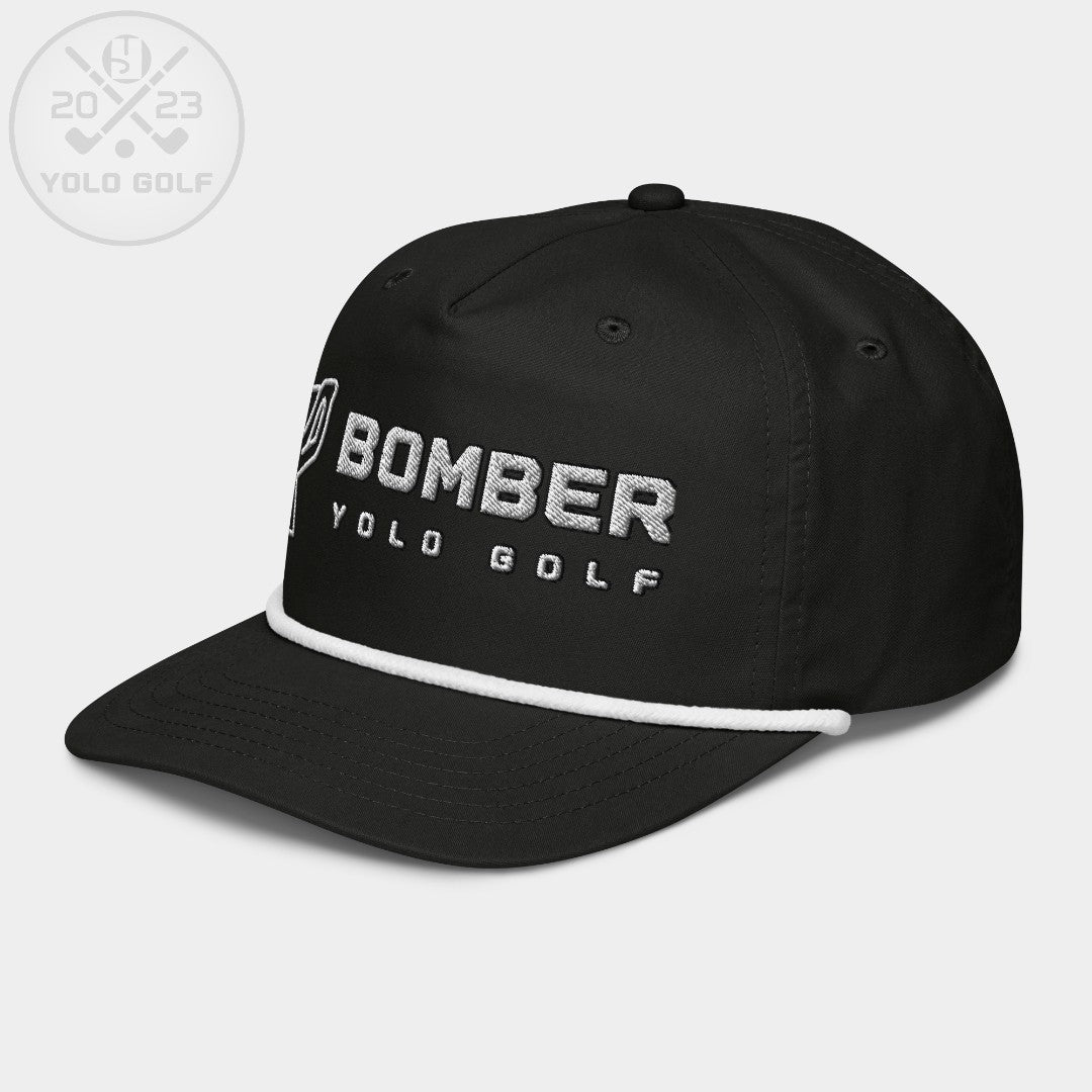 Shop "Bomber" Golf Rope Cap (Silver/Black Embroidery) on sale