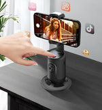 CaptureGenius 360° Smart Cam Holder | Face Auto - Tracking Gimbal | AI Smart Tripod | Creator Video Vlog Live Stabilizer trending Phone Accessories YOLO Yard