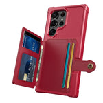 Leather Wallet Case Galaxy S24 S23 Ultra Plus Photo Pocket & 5-Card Holder MagSafe Charging trending Phone Accessories YOLO