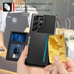 Leather Wallet Case Galaxy S24 S23 Ultra Plus Photo Pocket & 5-Card Holder MagSafe Charging trending Phone Accessories YOLO