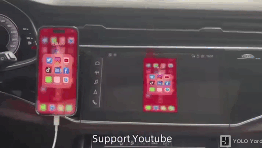 iPhone® to Car Screen Mirror Adapter for Carplay | Phone-to-Car Display via USB