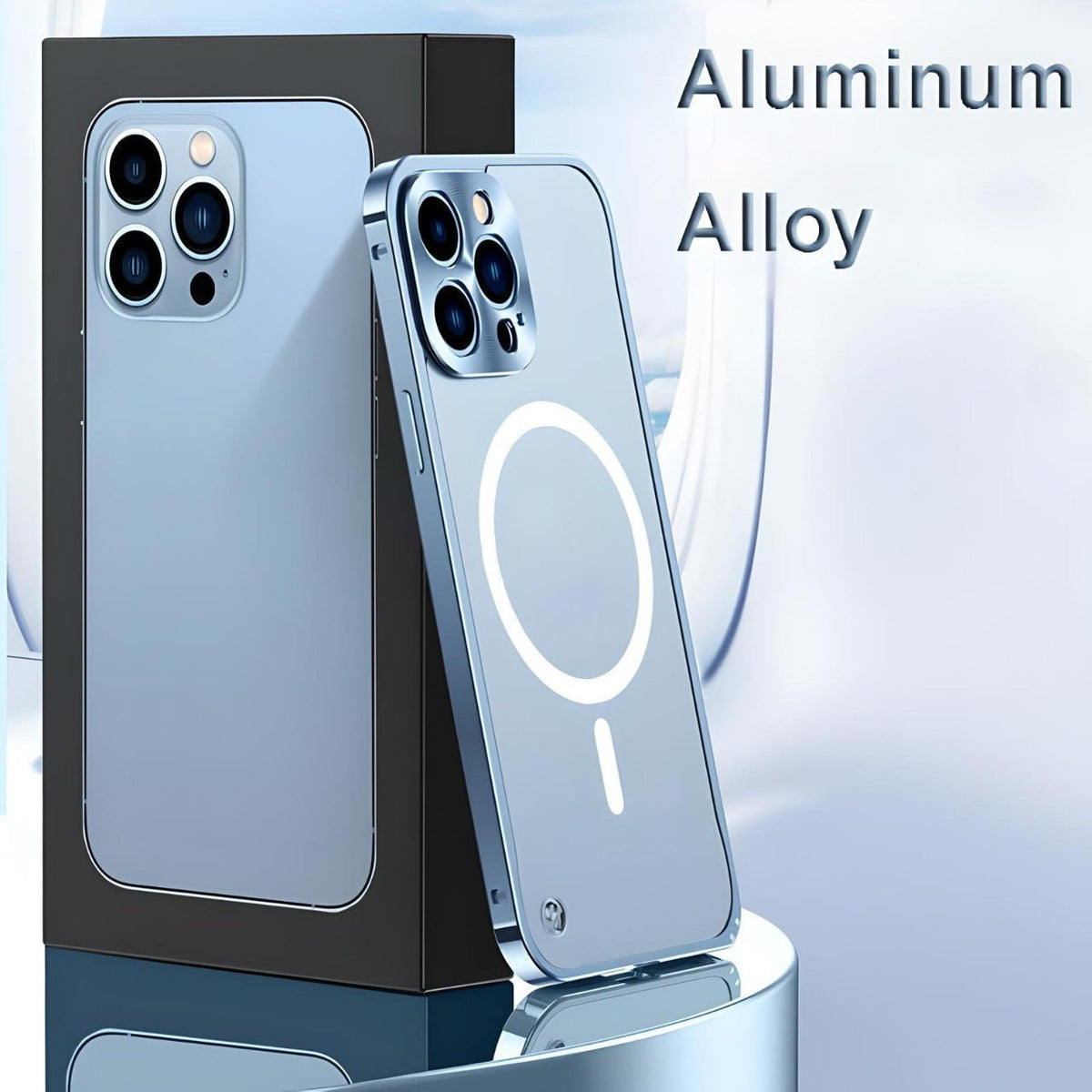 ChargeLock Frosted iPhone (14-11) Armor | Aluminum Alloy Frame | Magsafe Charging | Translucent - YOLO Yard Phone Cases TREND