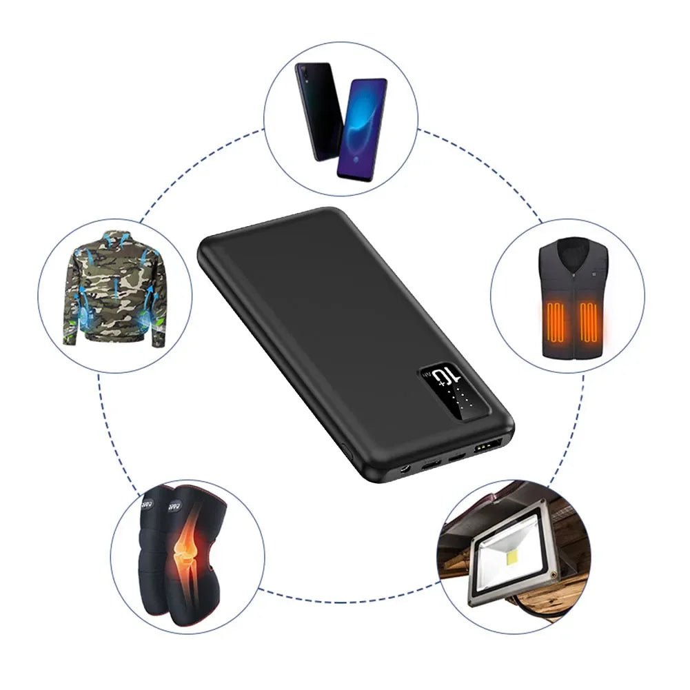 ChargeWise Portable High-Capacity Power Bank | Compact & Lightweight | 20000 mAh | 10000 mAh | 8000 mAh YOLO Yard Power Bank