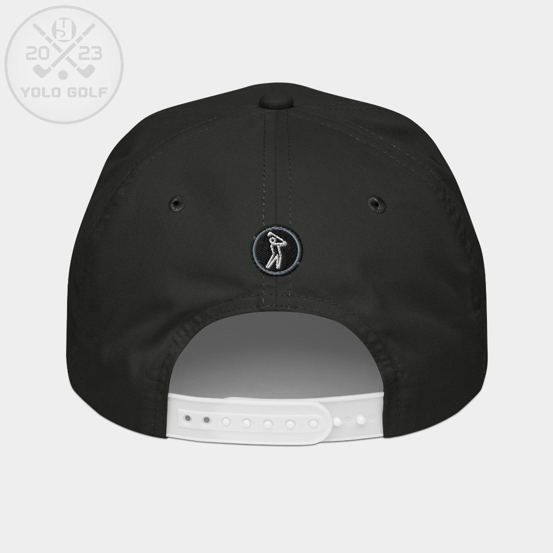 Shop "Clutch" Golf Rope Cap (Silver/Black Embroidery) on sale