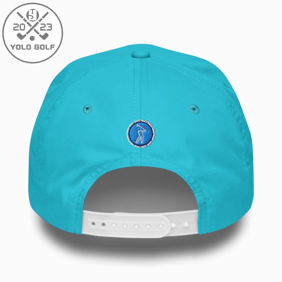 Shop "Clutch" Golf Rope Cap (White Teal Embroidery) on sale