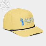 Shop "Clutch" Golf Rope Cap (White Teal Embroidery) on sale