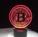 CryptoGlow: The Bitcoin Beacon 3D LED Desk Lamp | Table Lamp | Home Office Decor | Statement Piece YOLO Yard TRENDING GIFTS