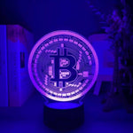 CryptoGlow: The Bitcoin Beacon 3D LED Desk Lamp | Table Lamp | Home Office Decor | Statement Piece YOLO Yard TRENDING GIFTS