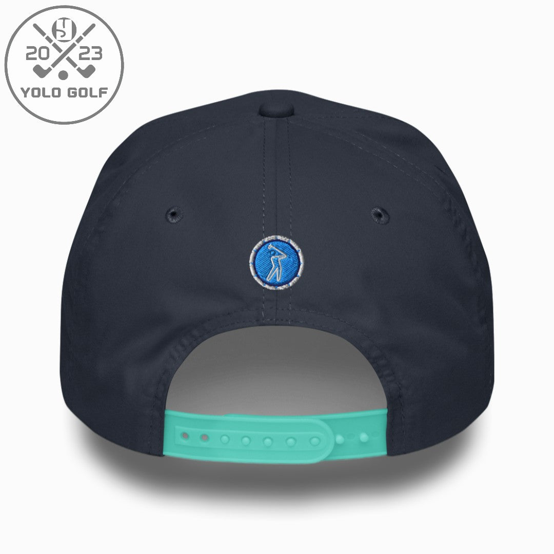 Shop "Deadeye" Golf Rope Cap (White Teal Embroidery) on sale