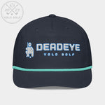 Shop "Deadeye" Golf Rope Cap (White Teal Embroidery) on sale