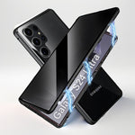 Galaxy Guard Magnetic Privacy Armor (S24 - S22) Aluminum Alloy Frame Magnetic Closure 360 Protection Privacy Phone Case