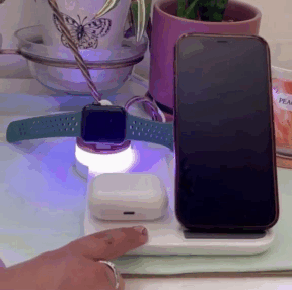 GlowCharge: 4-in-1 Illuminated Wireless Convenience