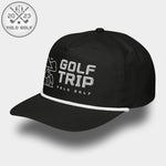 Shop "Golf Trip" Rope Cap (Silver/Black Embroidery) on sale