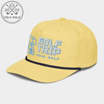 Shop "Golf Trip" Rope Cap (White Teal Embroidery) on sale