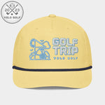 Shop "Golf Trip" Rope Cap (White Teal Embroidery) on sale