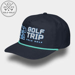 Shop "Golf Trip" Rope Cap (White Teal Embroidery) on sale