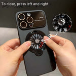 Large Window iPhone Case 2in1 Rotating Gyro Fidget Spinner Case Stand Camera Protection 15 Pro Max Pro Plus MagSafe Charging