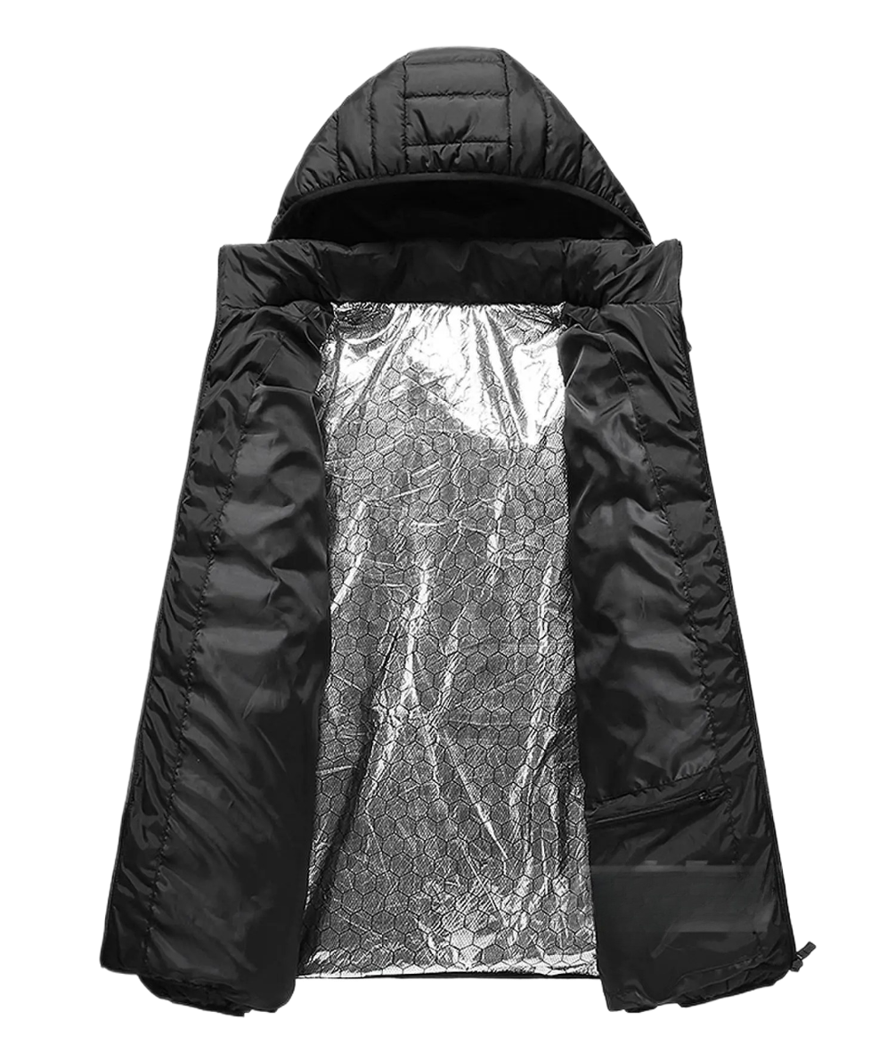 Winter Warmth Heated Hooded Jacket | 10000mAh USB Power Bank Included