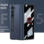 Leather Privacy Armor 360 Case for Galaxy Z Fold 5 4 3 | Privacy Screen Protector | Genuine Napa Leather | Magnetic Hinge Protection | Kickstand | Anti - Fall trending Privacy Phone Case YOLO Yard