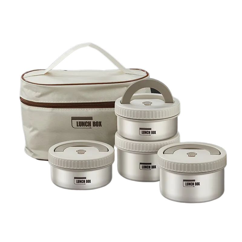Leakproof 304 Stainless Steel Lunch Box Set | Insulated | Carrying Bag