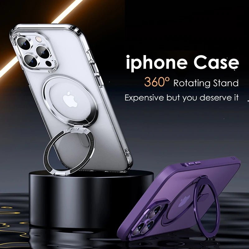 Shop best LuxeMag 360° Rotating Stand MagSafe iPhone Case | Anti - Slip Grip at YOLO Yard