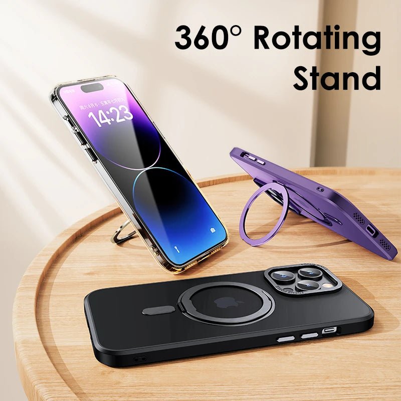 Shop best LuxeMag 360° Rotating Stand MagSafe iPhone Case | Anti - Slip Grip at YOLO Yard