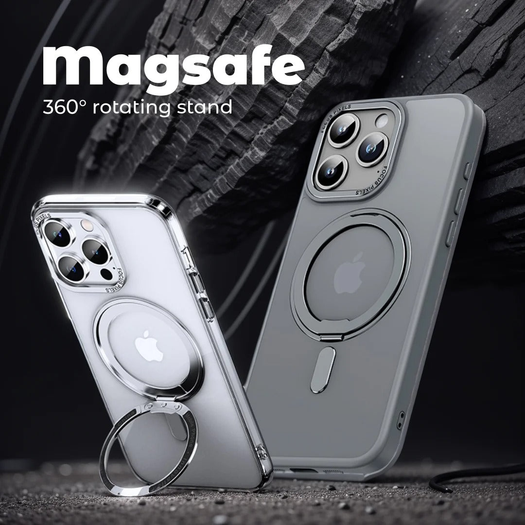 Shop best LuxeMag 360° Rotating Stand MagSafe iPhone Case | Anti - Slip Grip at YOLO Yard