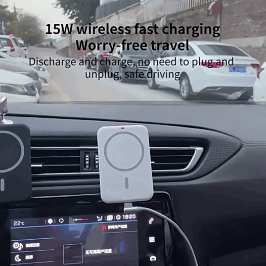 AutoCharge MagMount: Magnetic Wireless Car Charger | Phone Holder Mount | Car Vent Bracket | MagSafe 15W Fast Charge