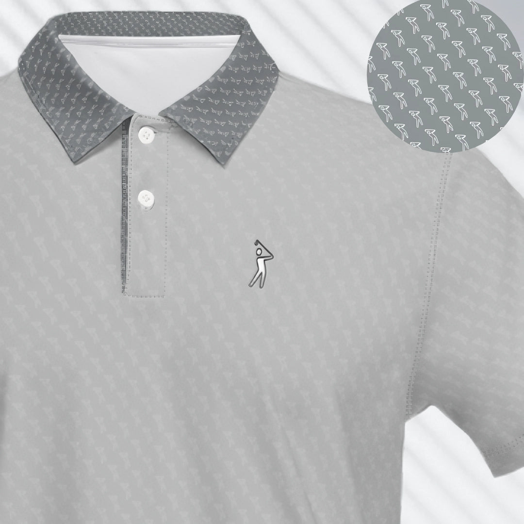 Shop "Pebble Gray" Swingman EcoTee Polo Shirt on sale